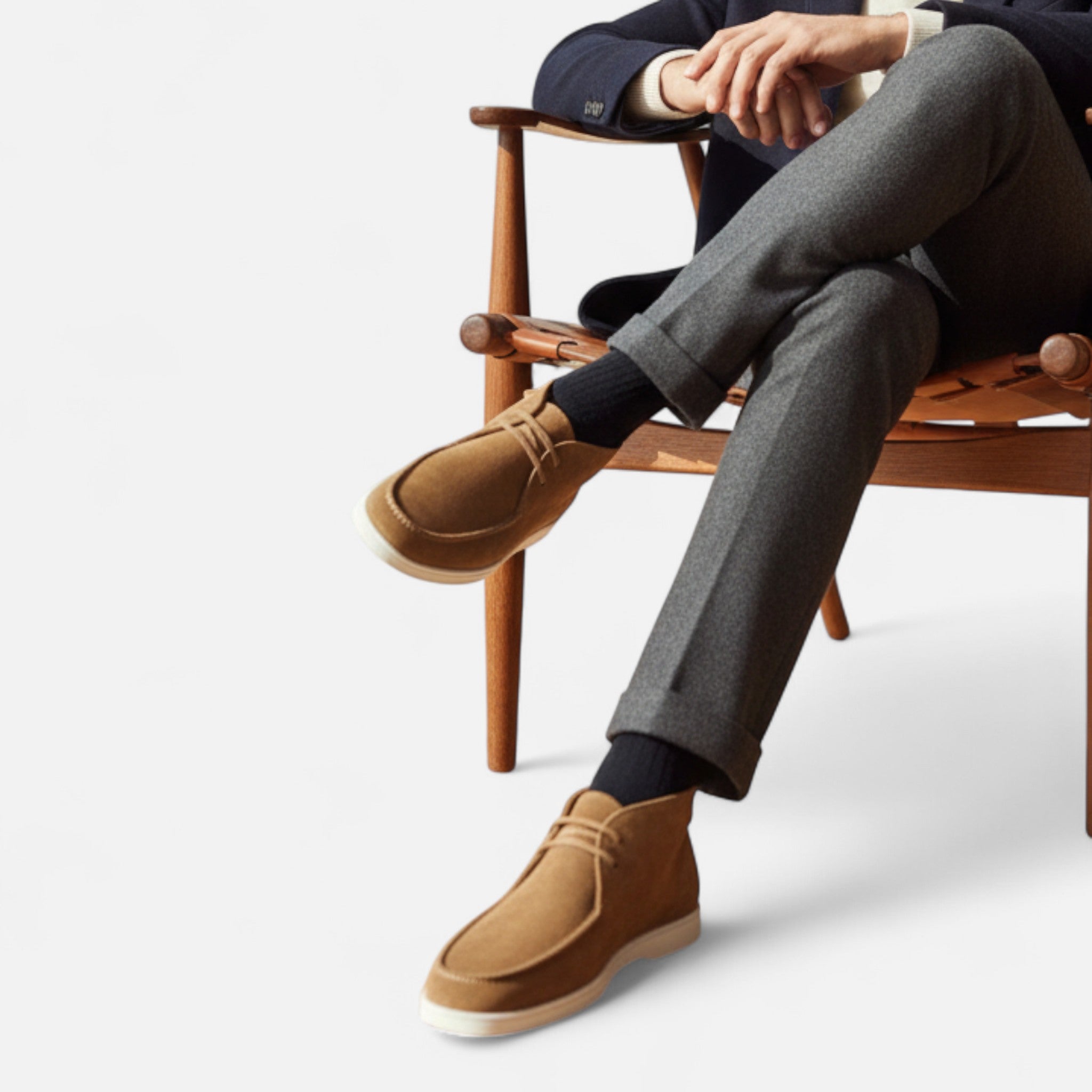 Ellingmere | Men’s Faux Suede Lace Up Shoes