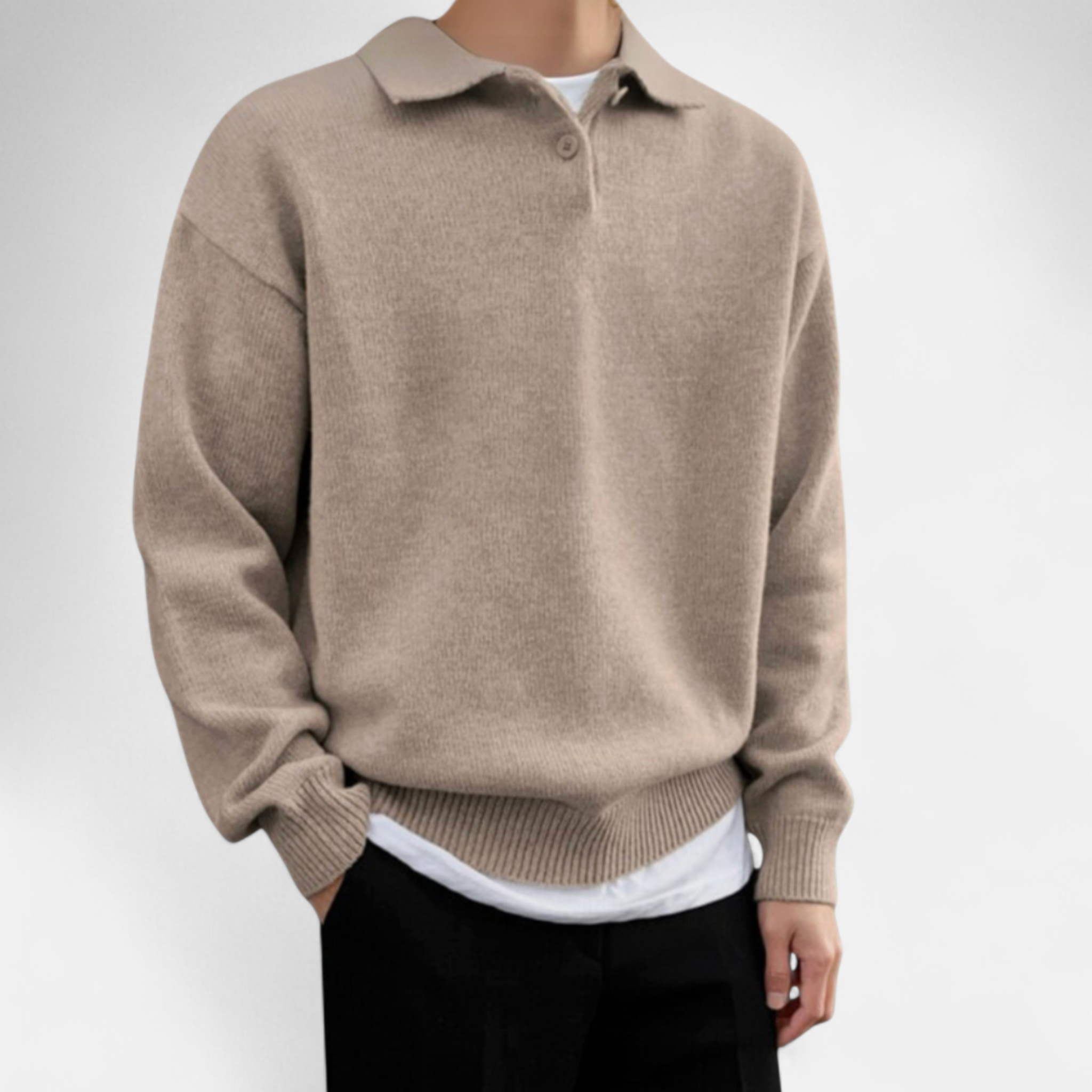 Ellingmere | Men's Button Half Zip Sweater